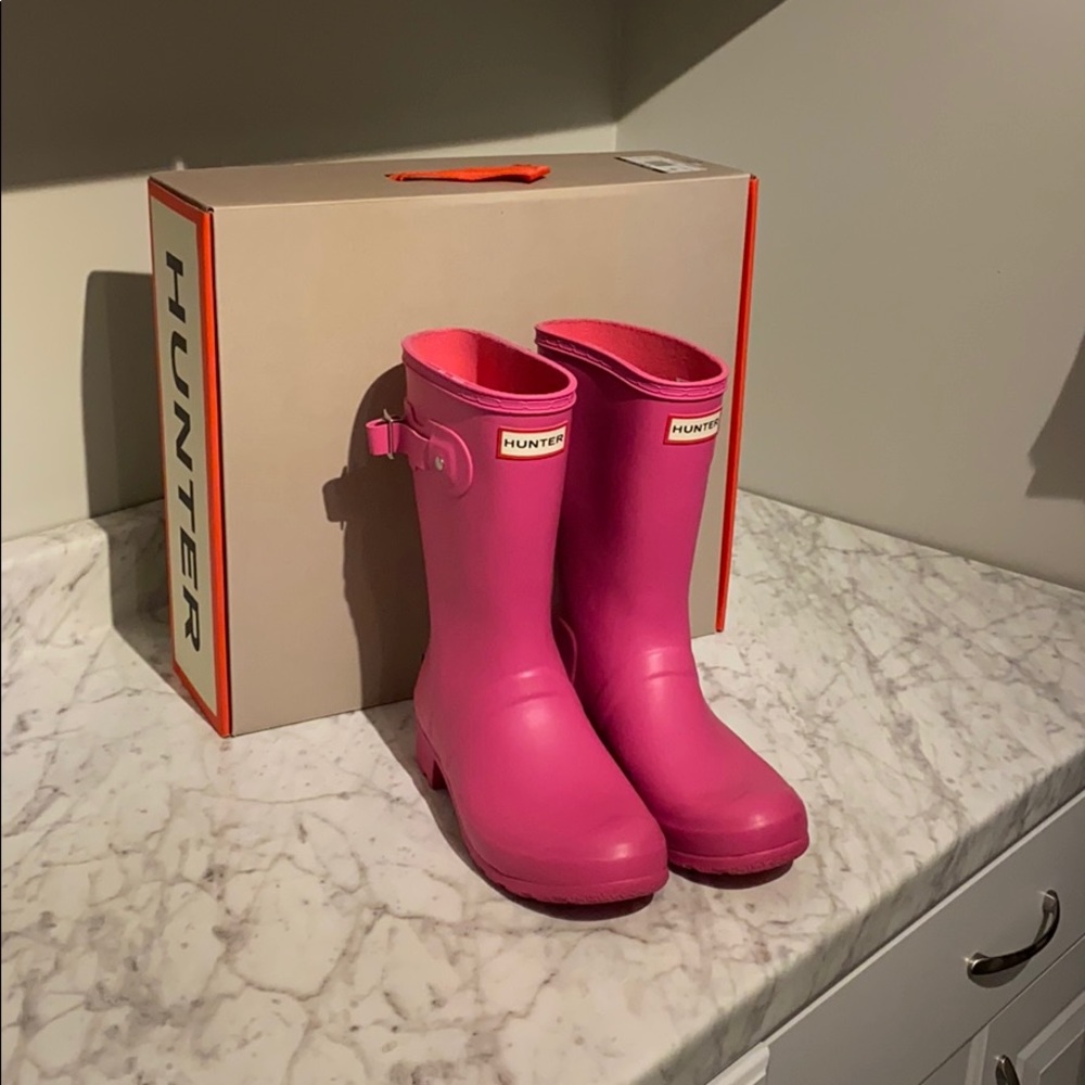 Hunter Boots - short, pink